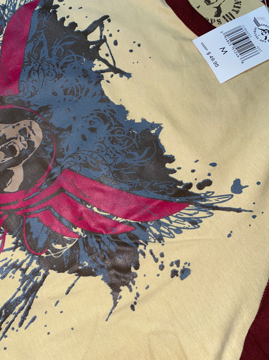 Gorilla Unit 2010s rare Tribal T-Shirt Hip Hop Gothic *M*