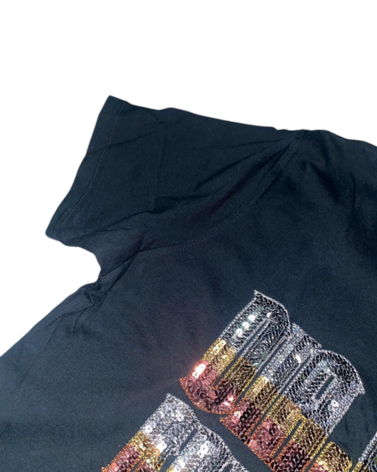 M.Dia Jeans Y2K 2000s Vintage y2k T-Shirt Pailetten rare *XL*