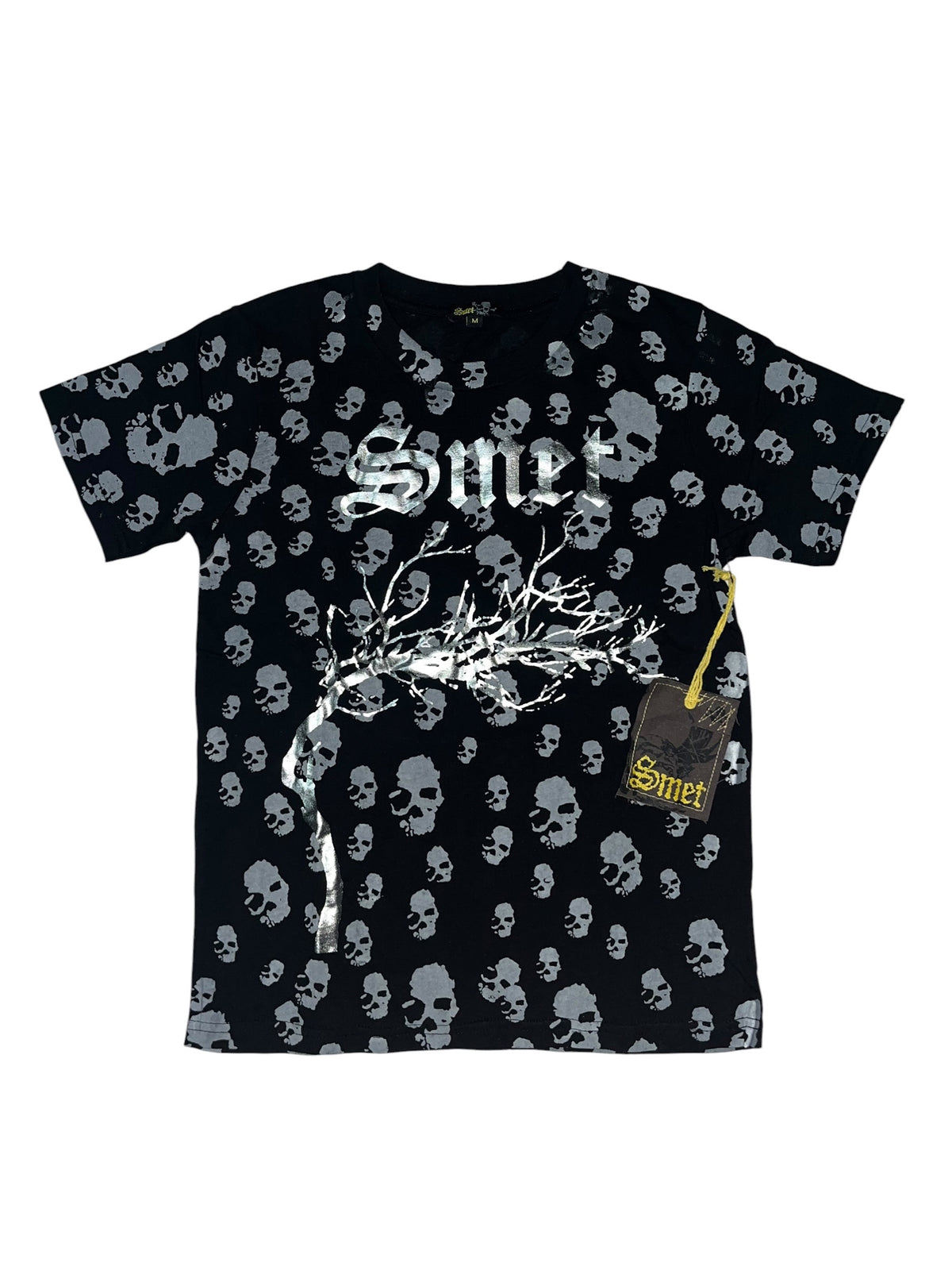 Smet rare Womens y2k 2010s Baby Tee Gothic Tribal *XS*