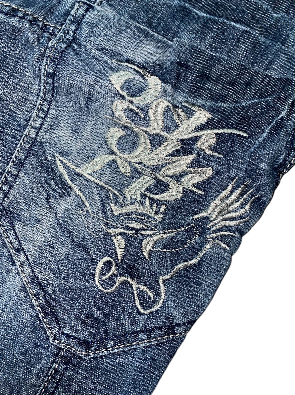 Kosmo & Lupo 2010s Tribal y2k Slim Fit Jeans *30*