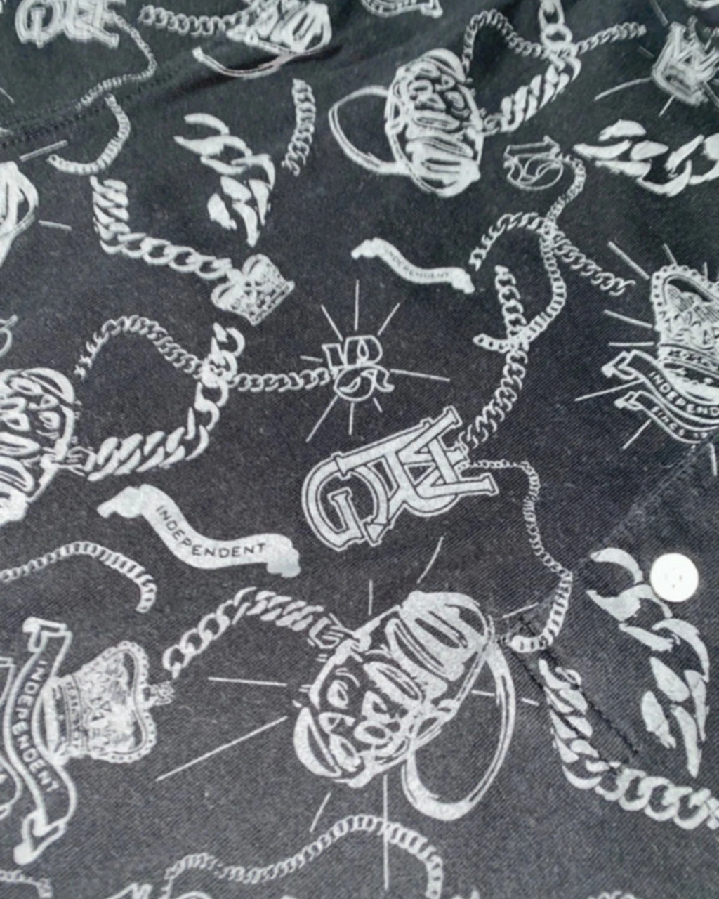 Wrung 2000s Polohemd Tribal y2k Hip Hop Vintage *L*