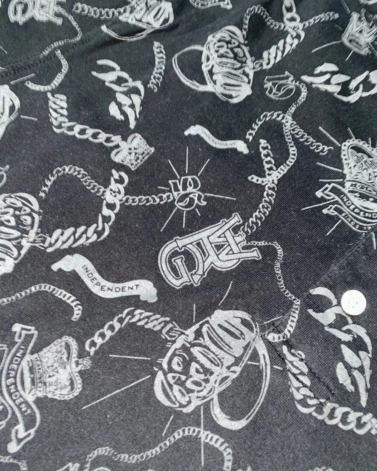 Wrung 2000s Polohemd Tribal y2k Hip Hop Vintage *L*