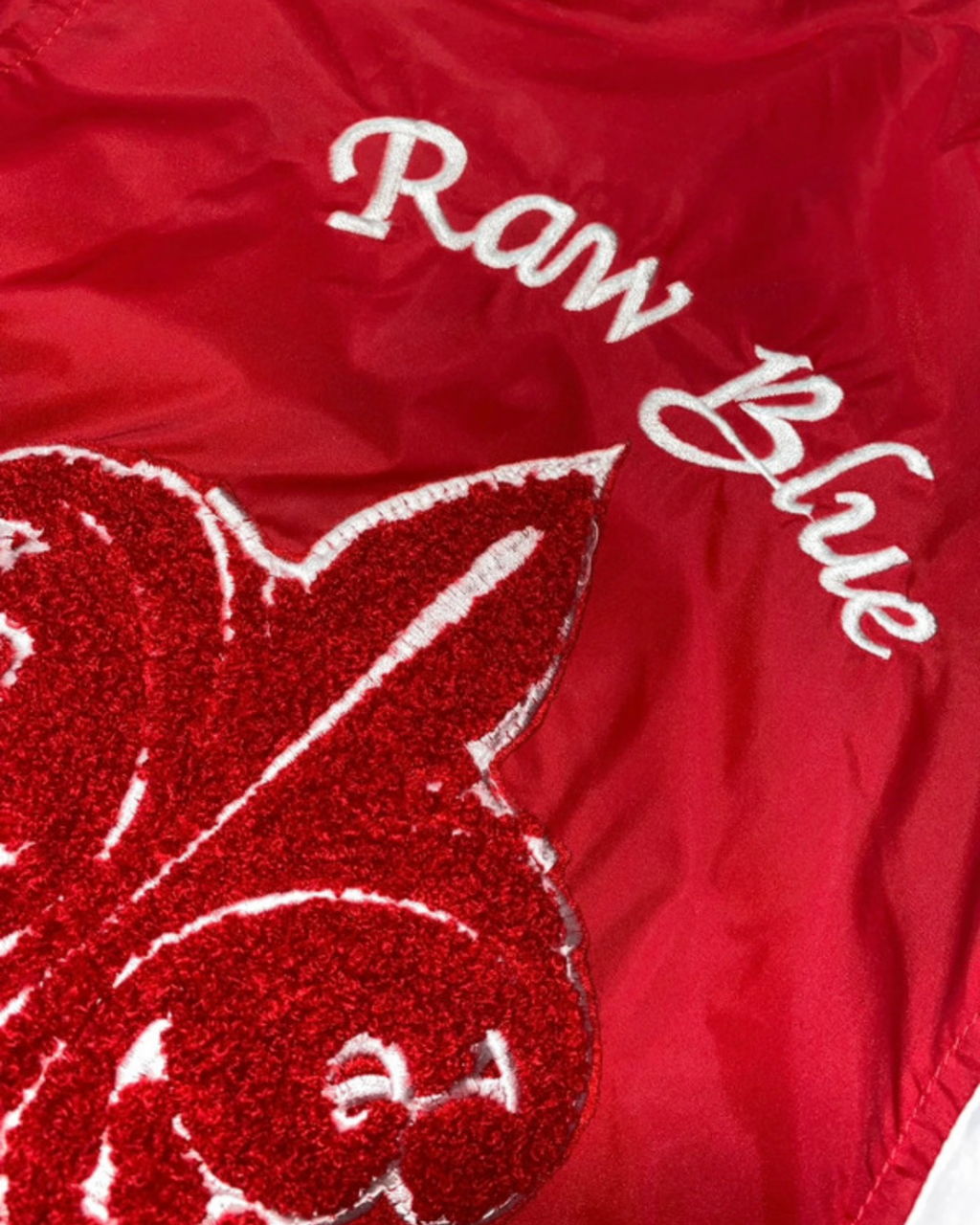 Raw Blue 2010s Hip Hop College Jacke rare Y2K *L*