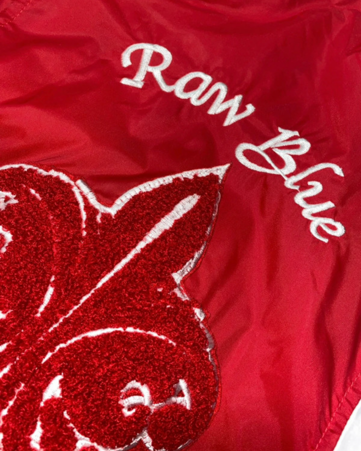 Raw Blue 2010s Hip Hop College Jacke rare Y2K *L*