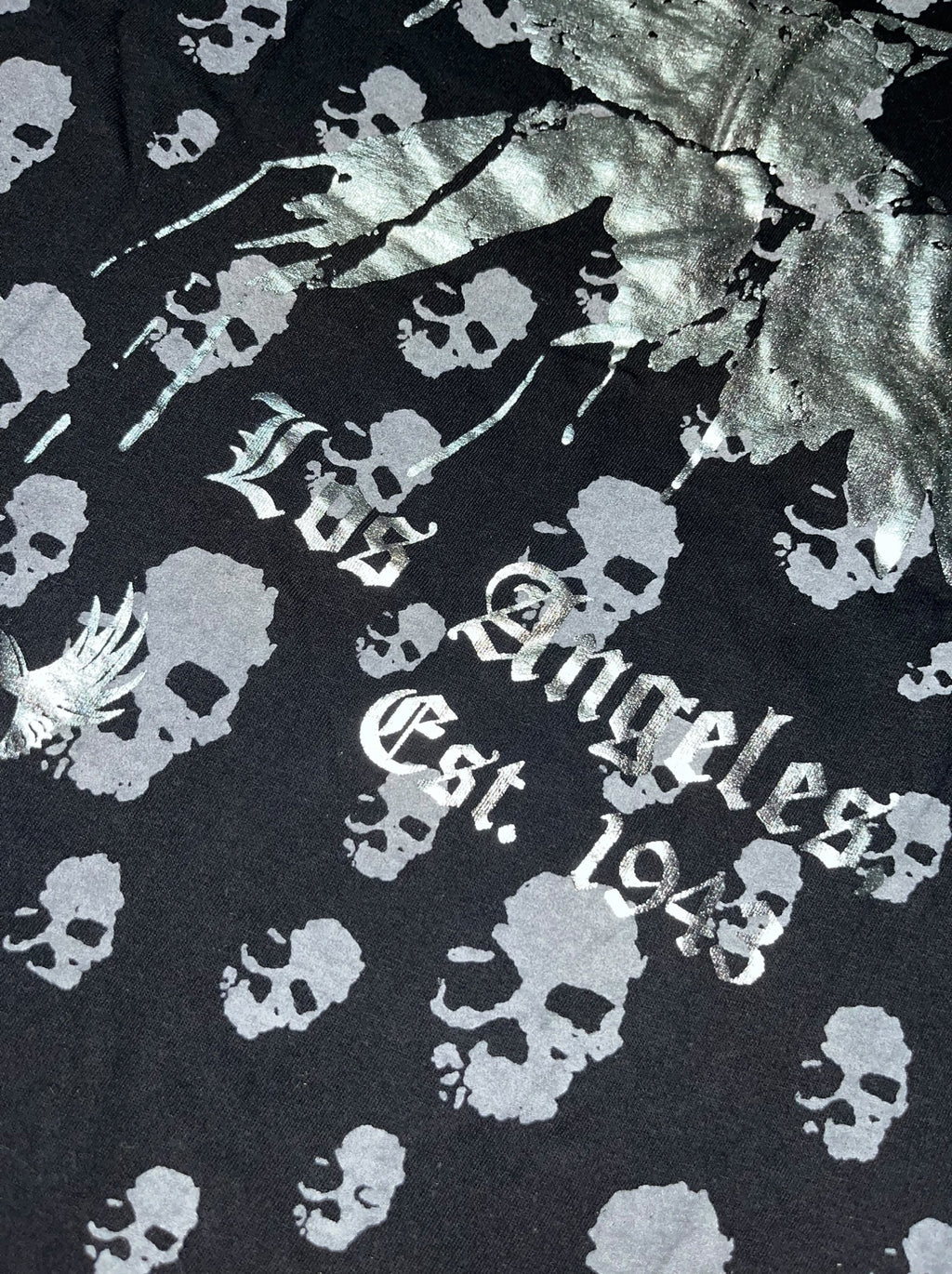 Smet rare Womens y2k 2010s Baby Tee Gothic Tribal *XS*