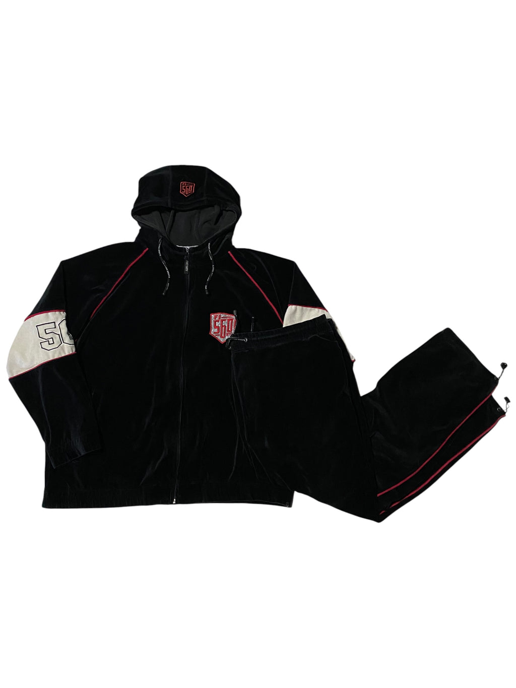 FJ560 2000s Hip Hop Baggy Tracksuit y2k rare *XL*