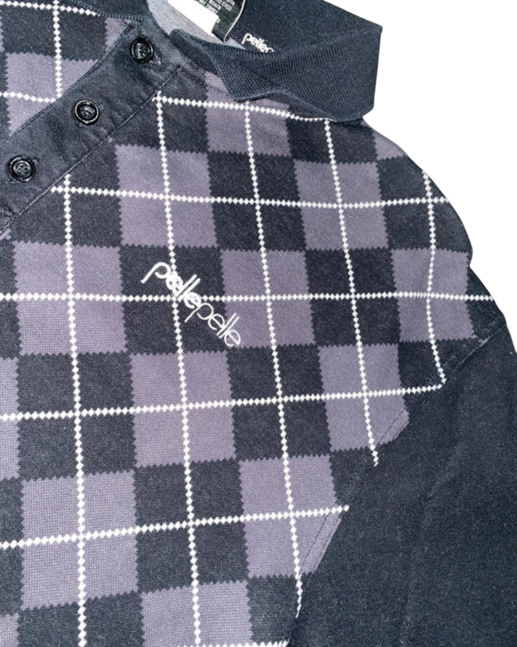 Pelle Pelle 2000s Longsleeve Polohemd rare y2k Hip Hop *L*