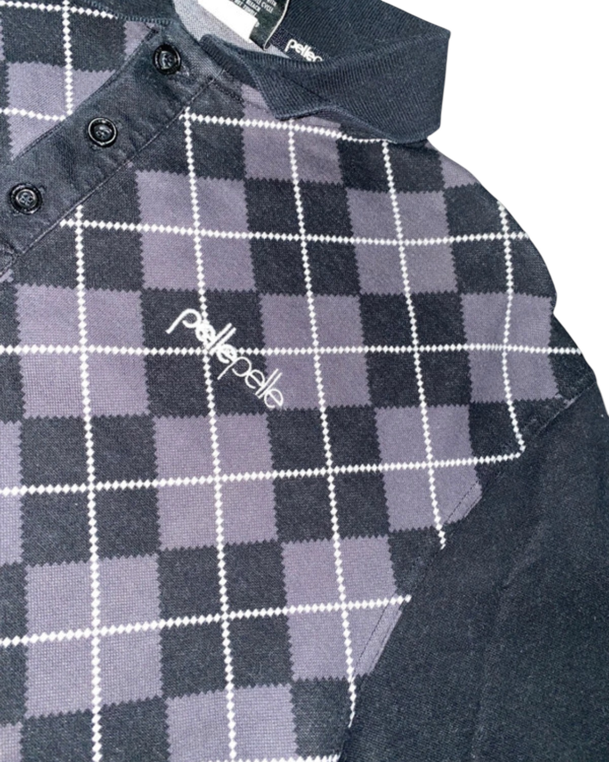Pelle Pelle 2000s Longsleeve Polohemd rare y2k Hip Hop *L*