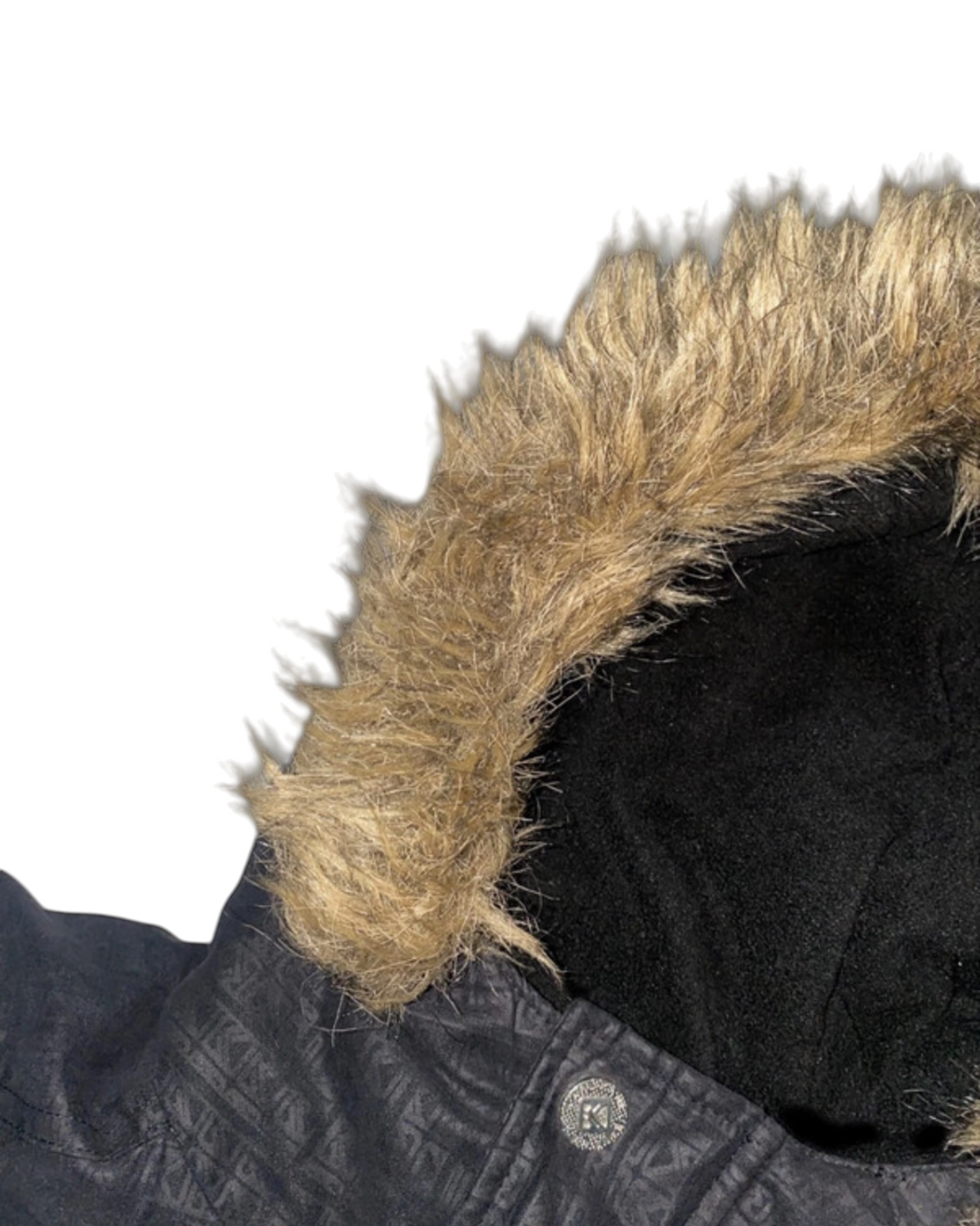 Karl Kani 2000s Vintage Winterjacke all over Monogramm *L*