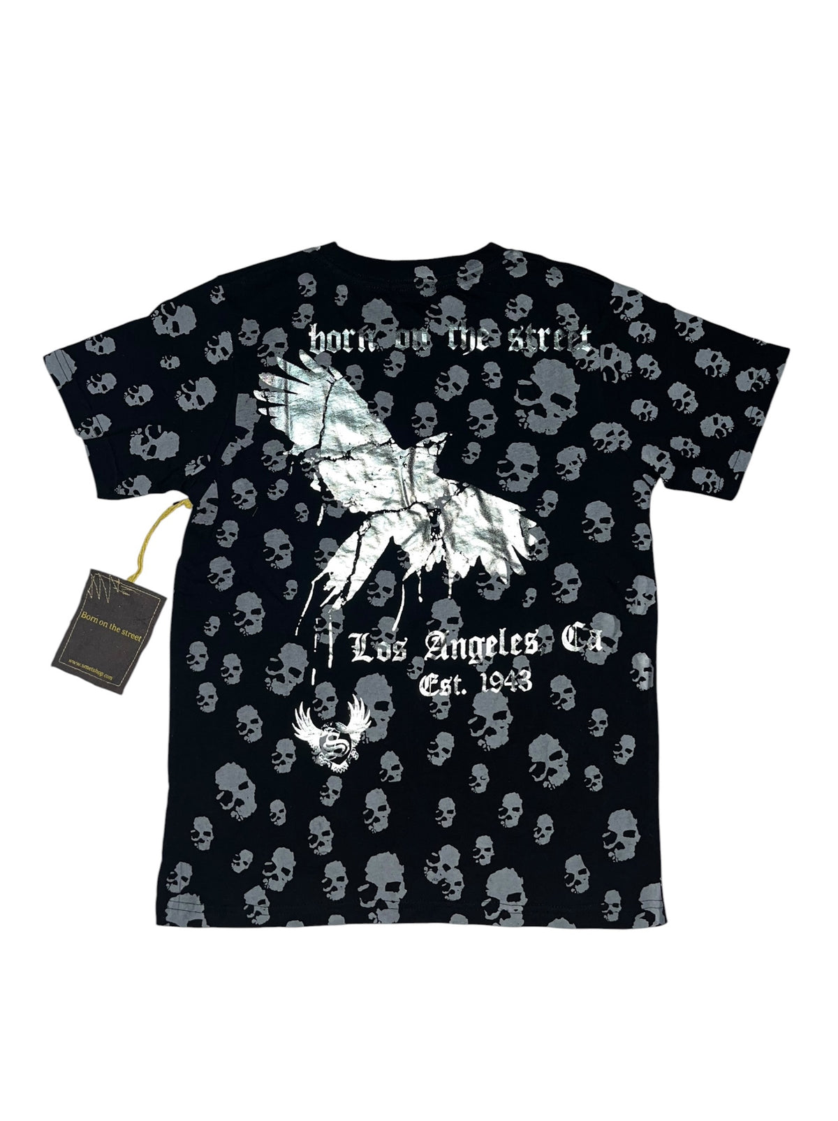 Smet rare Womens y2k 2010s Baby Tee Gothic Tribal *XS*
