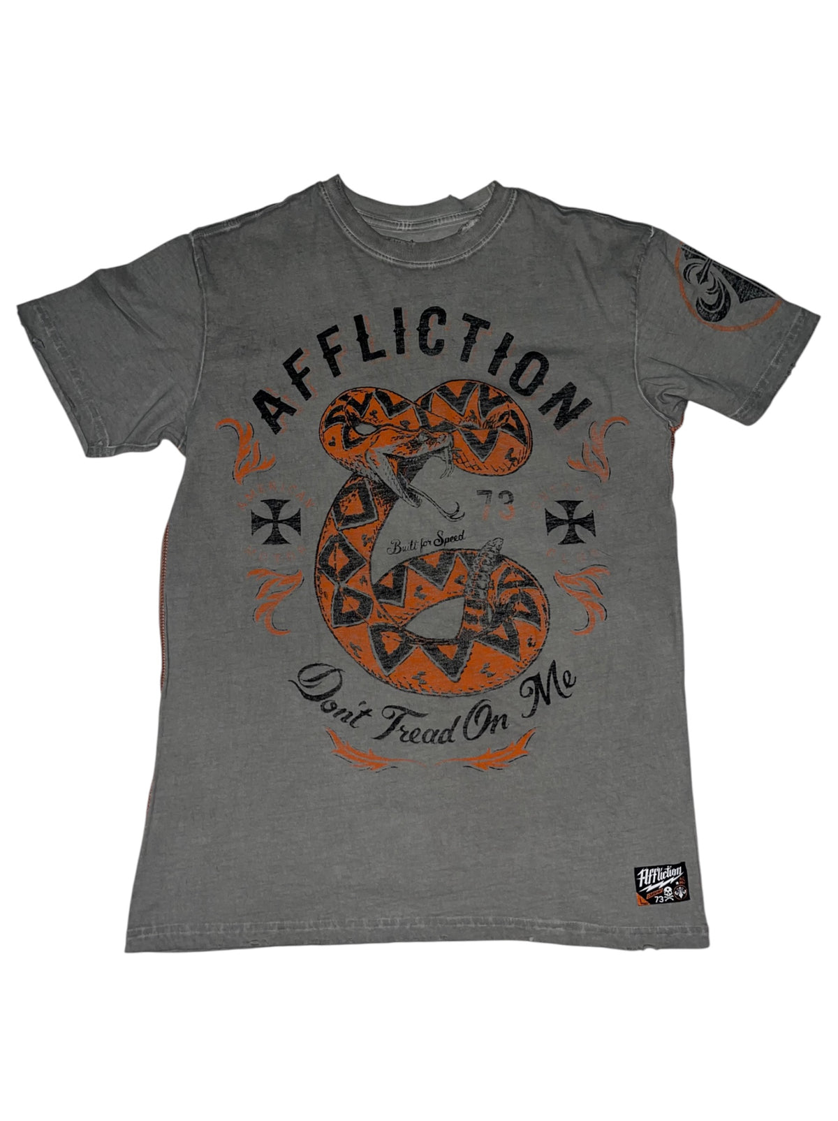 Affliction 2000s rare Reversible T-Shirt Gothic Hip Hop y2k *M*