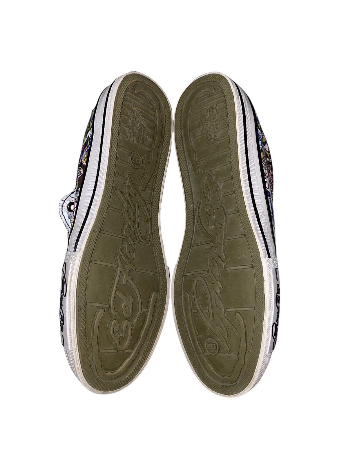 Ed Hardy 2000s Slip On Sneaker y2k Tribal Gothic Unisex *41*