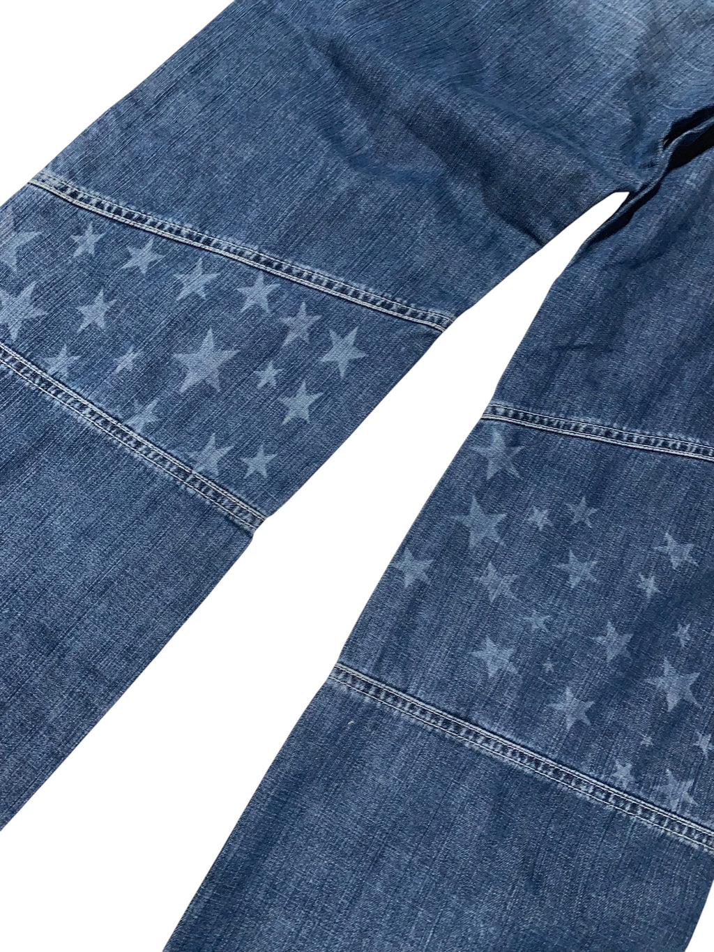 M.Dia Refugee 2000s Baggy Jeans Hip Hop y2k USA Print rare *32*