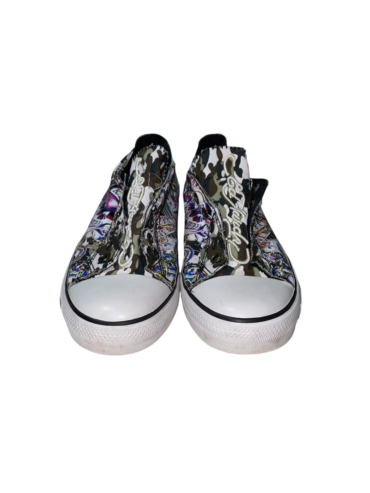 Ed Hardy 2000s Slip On Sneaker y2k Tribal Gothic Unisex *41*