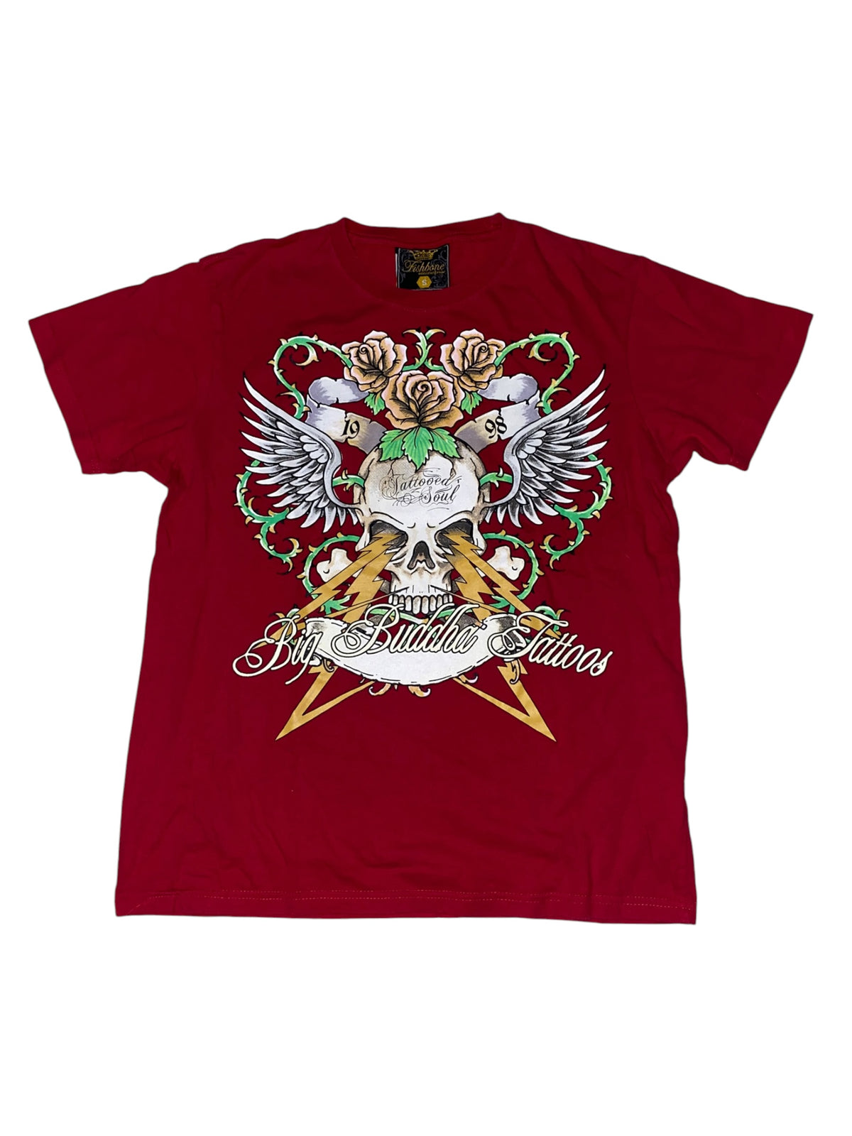 Fishbone Big Buddha 2000s T-Shirt rare y2k Gothic Hip Hop *S*