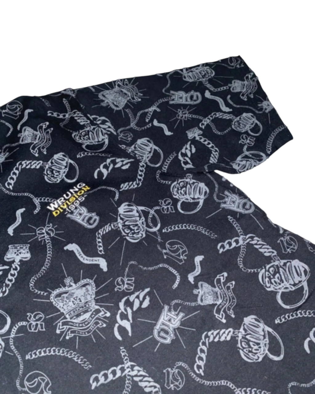 Wrung 2000s Polohemd Tribal y2k Hip Hop Vintage *L*
