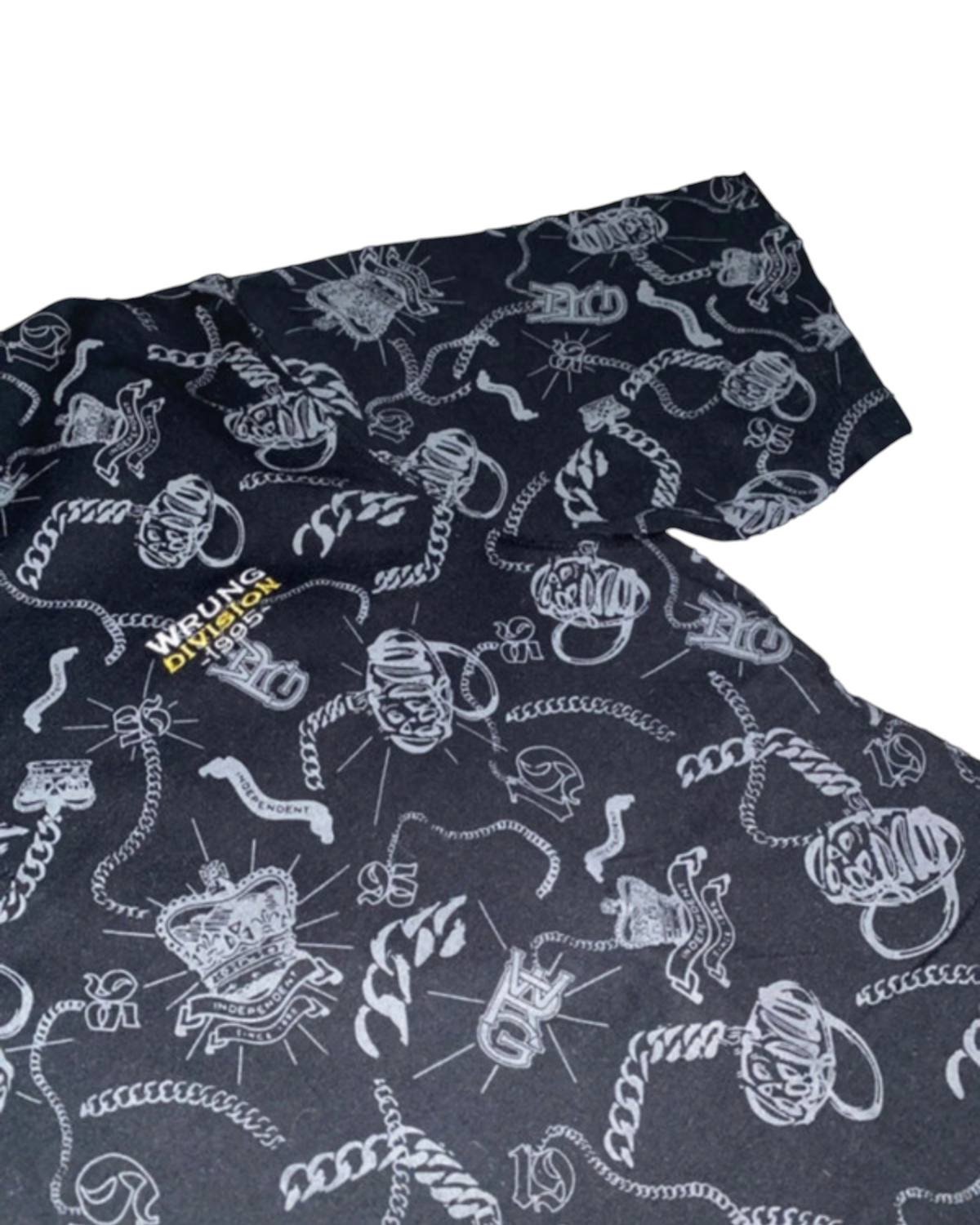 Wrung 2000s Polohemd Tribal y2k Hip Hop Vintage *L*