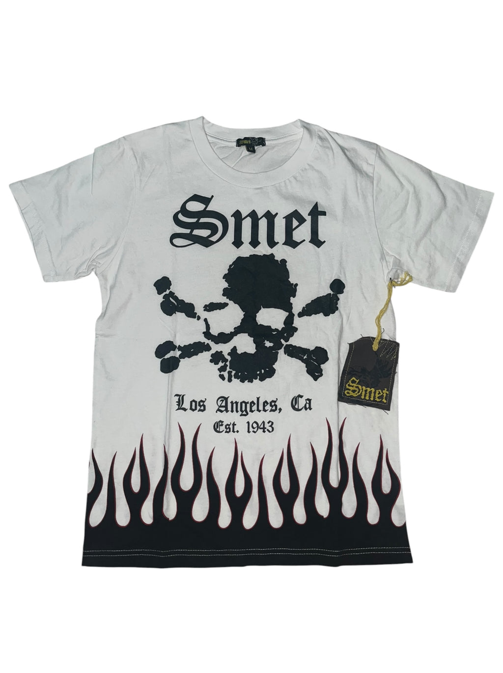 Smet rare Womens y2k 2010s Skull Gothic Tribal T-Shirt *XS*