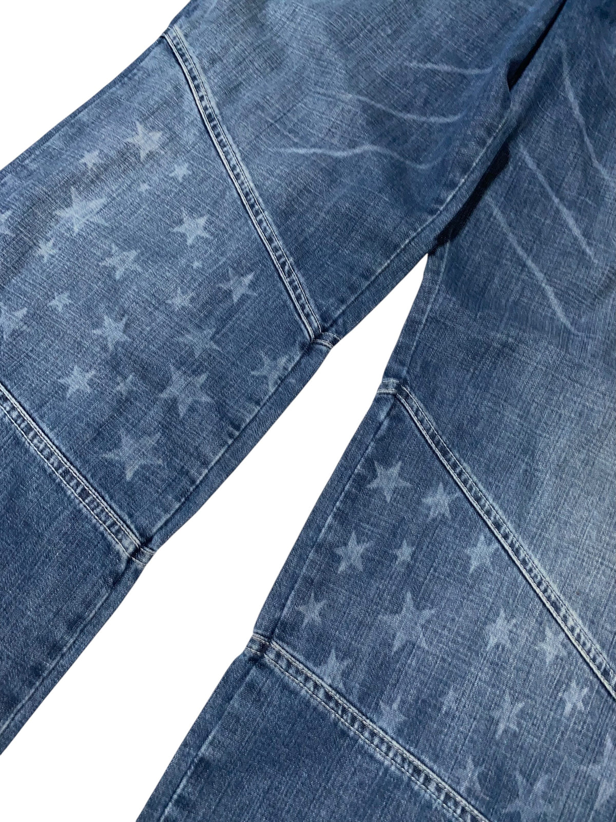 M.Dia Refugee 2000s Baggy Jeans Hip Hop y2k USA Print rare *32*