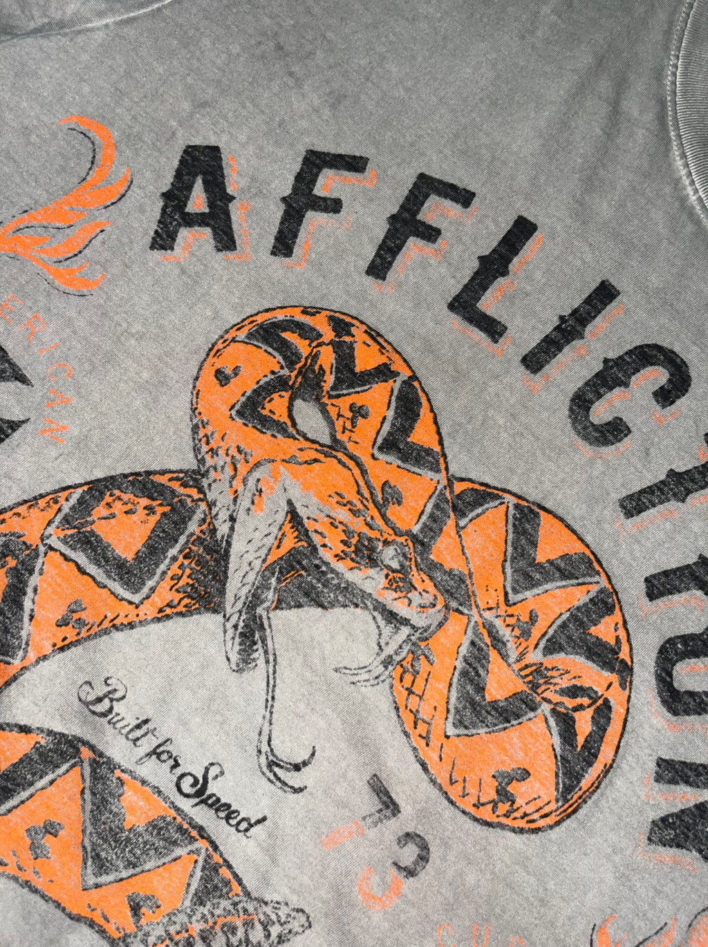 Affliction 2000s rare Reversible T-Shirt Gothic Hip Hop y2k *M*