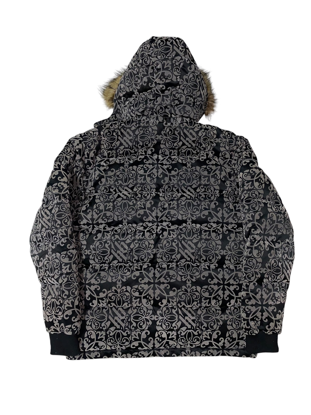 Hoodboyz 2000s rare Hip Hop Baggy Winterjacke Tribal y2k Gothic *XL*