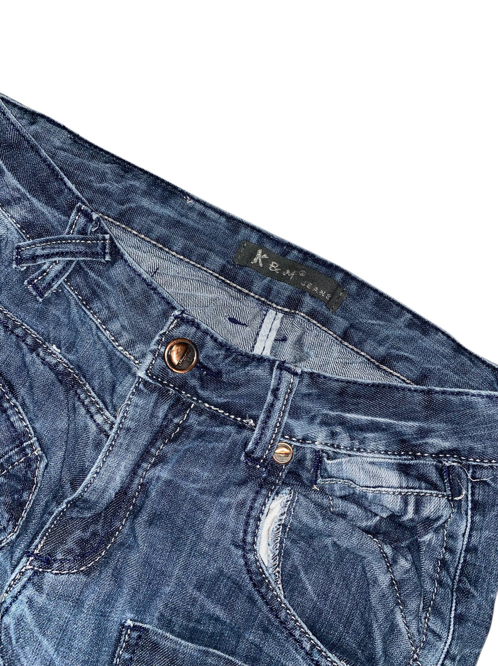 Kosmo & Lupo 2010s Tribal y2k Slim Fit Jeans *30*