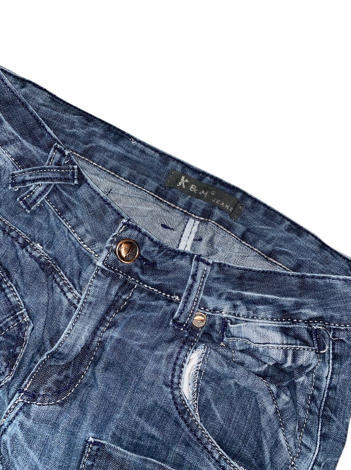 Kosmo & Lupo 2010s Tribal y2k Slim Fit Jeans *30*