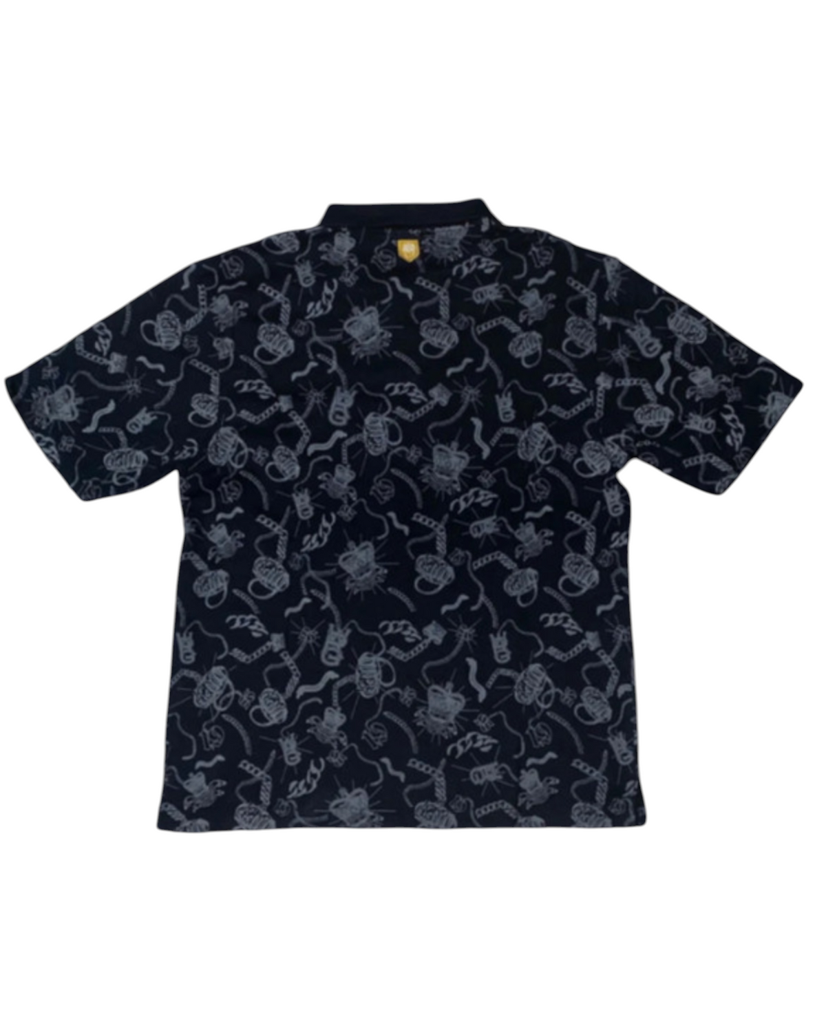 Wrung 2000s Polohemd Tribal y2k Hip Hop Vintage *L*
