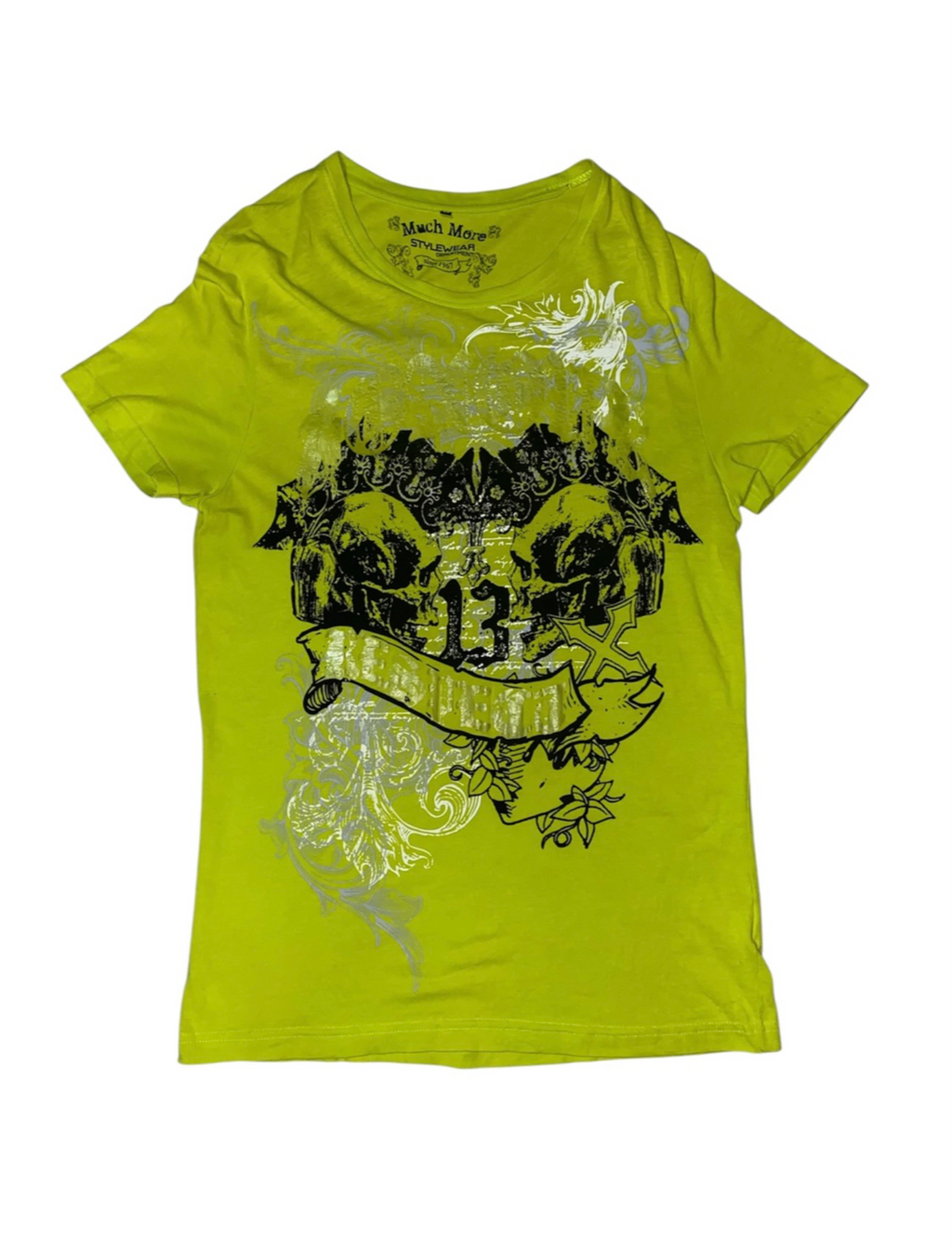 Much More 2010s Tribal Womens Oversized T-Shirt y2k *M*