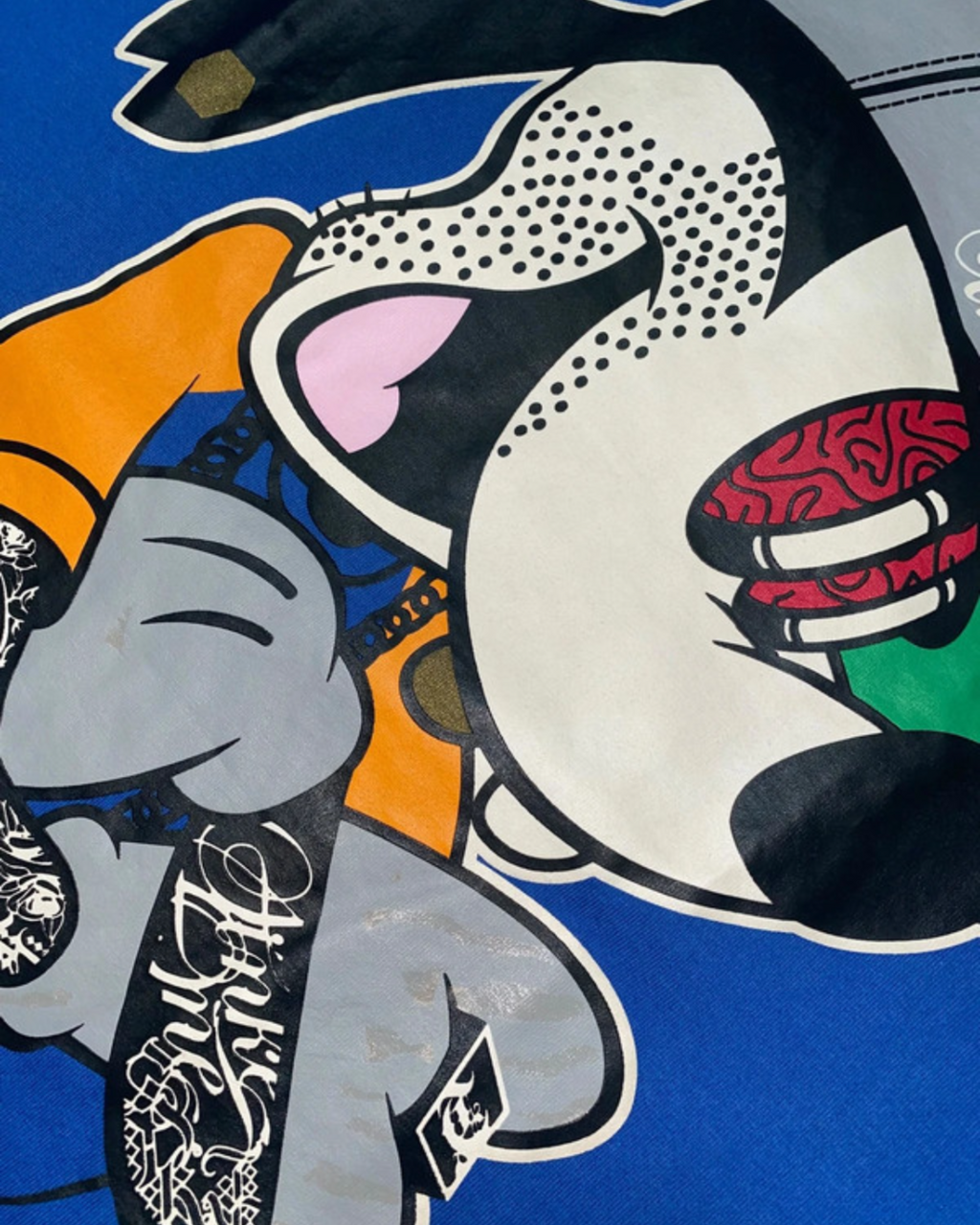 Two Angle 2010s Hip Hop Mickey T-Shirt rare y2k *S*