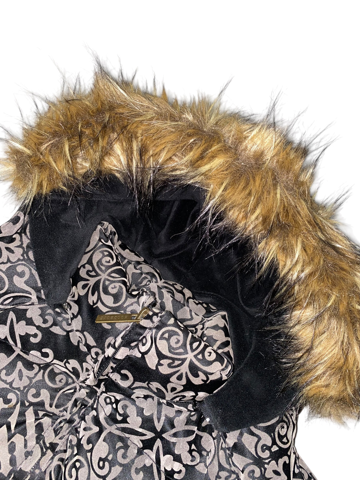 Hoodboyz 2000s rare Hip Hop Baggy Winterjacke Tribal y2k Gothic *XL*