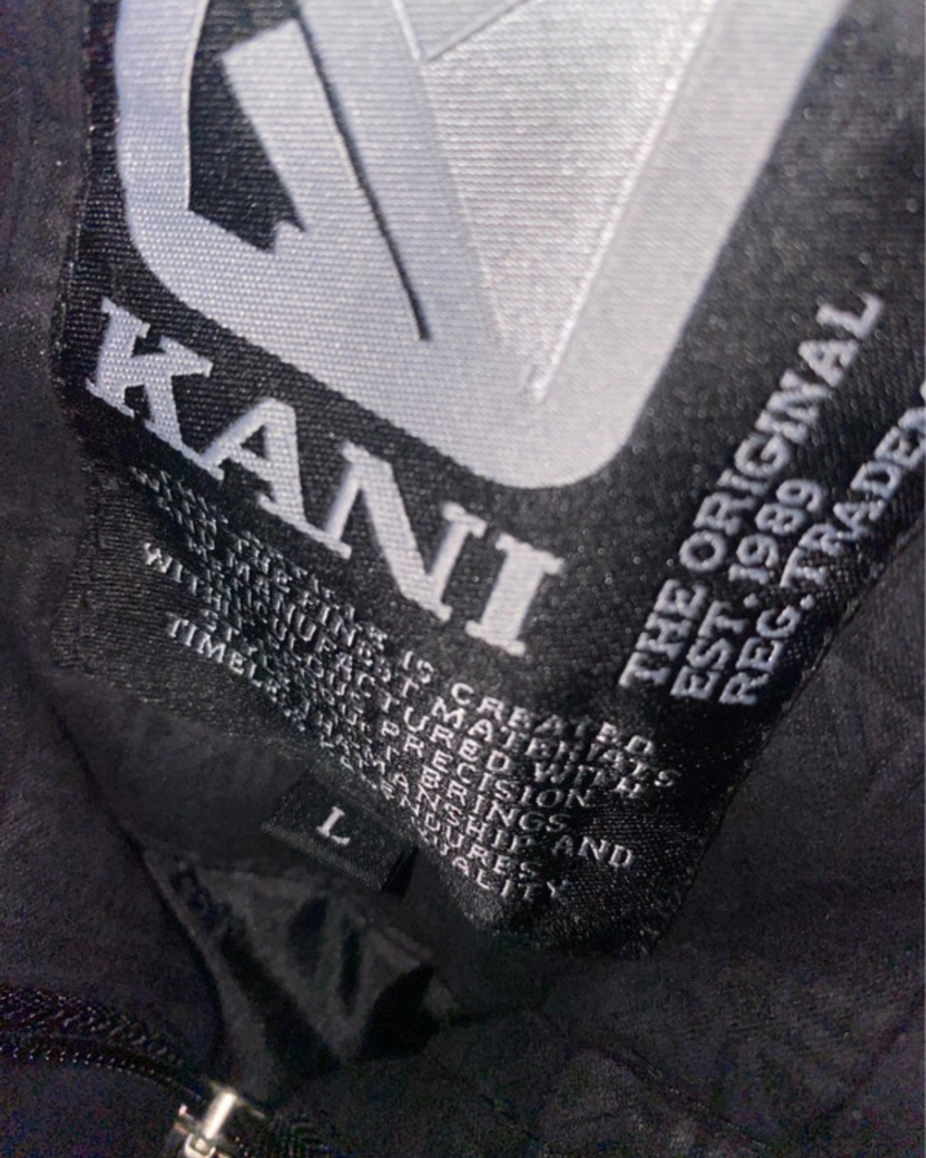 Karl Kani 2000s Vintage Winterjacke all over Monogramm *L*