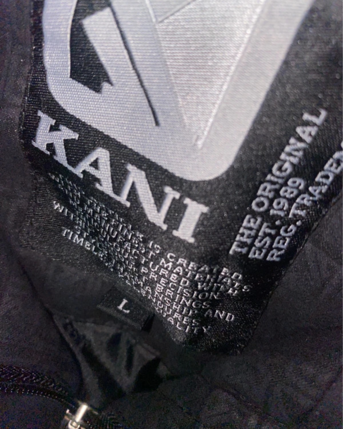 Karl Kani 2000s Vintage Winterjacke all over Monogramm *L*