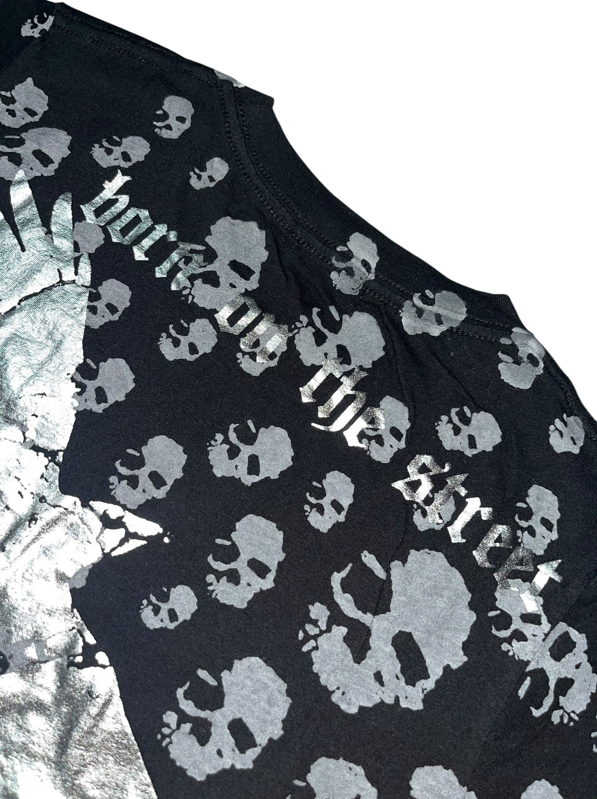 Smet rare Womens y2k 2010s Baby Tee Gothic Tribal *XS*