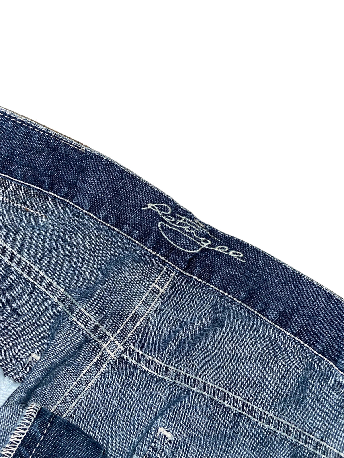 M.Dia Refugee 2000s Baggy Jeans Hip Hop y2k USA Print rare *32*
