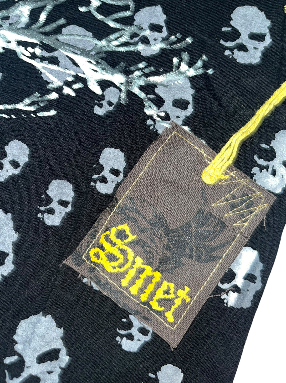 Smet rare Womens y2k 2010s Baby Tee Gothic Tribal *XS*