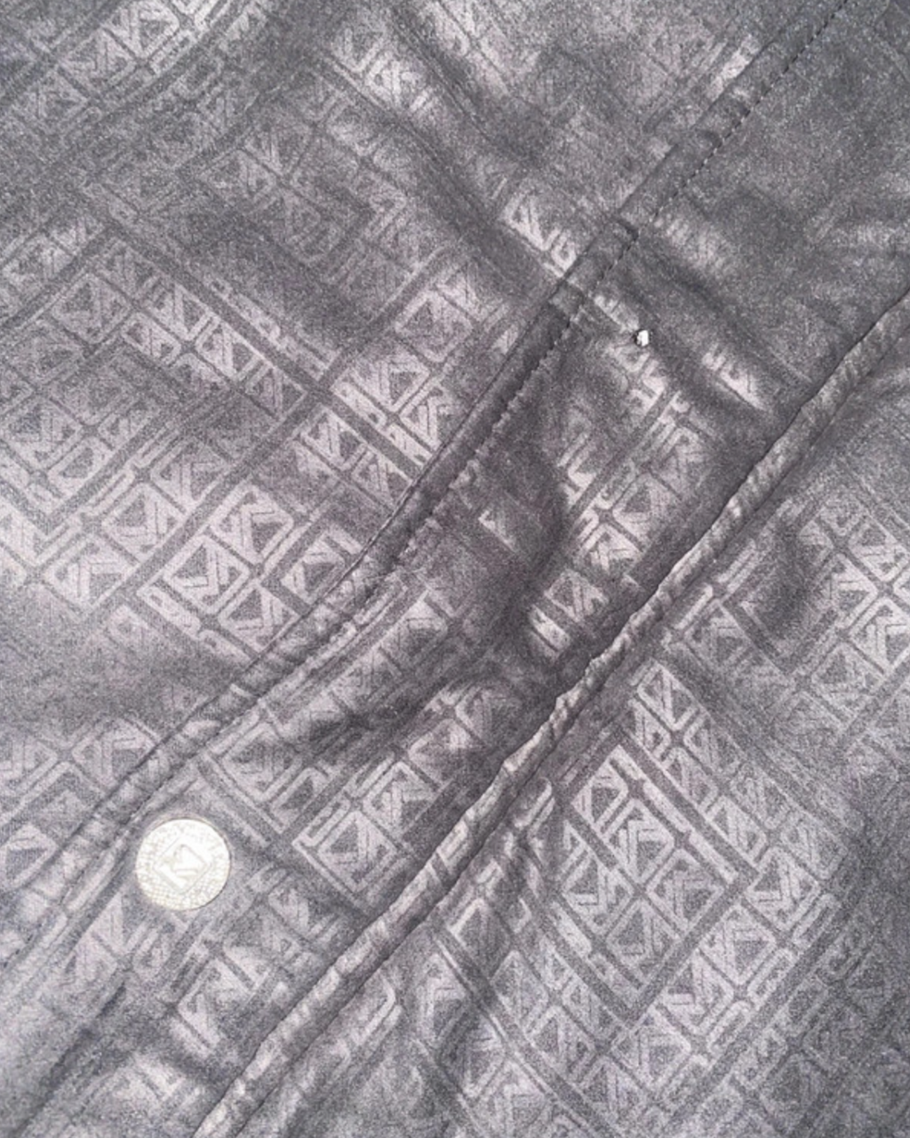 Karl Kani 2000s Vintage Winterjacke all over Monogramm *L*