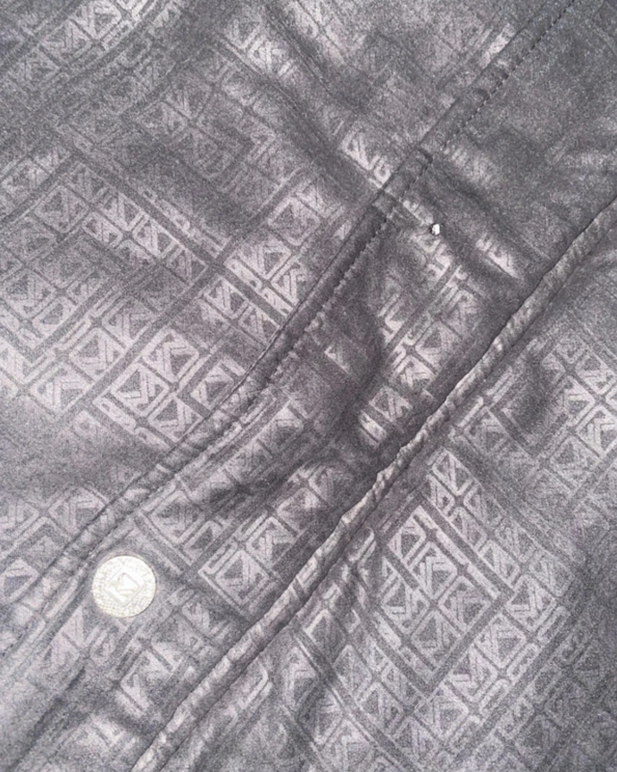 Karl Kani 2000s Vintage Winterjacke all over Monogramm *L*