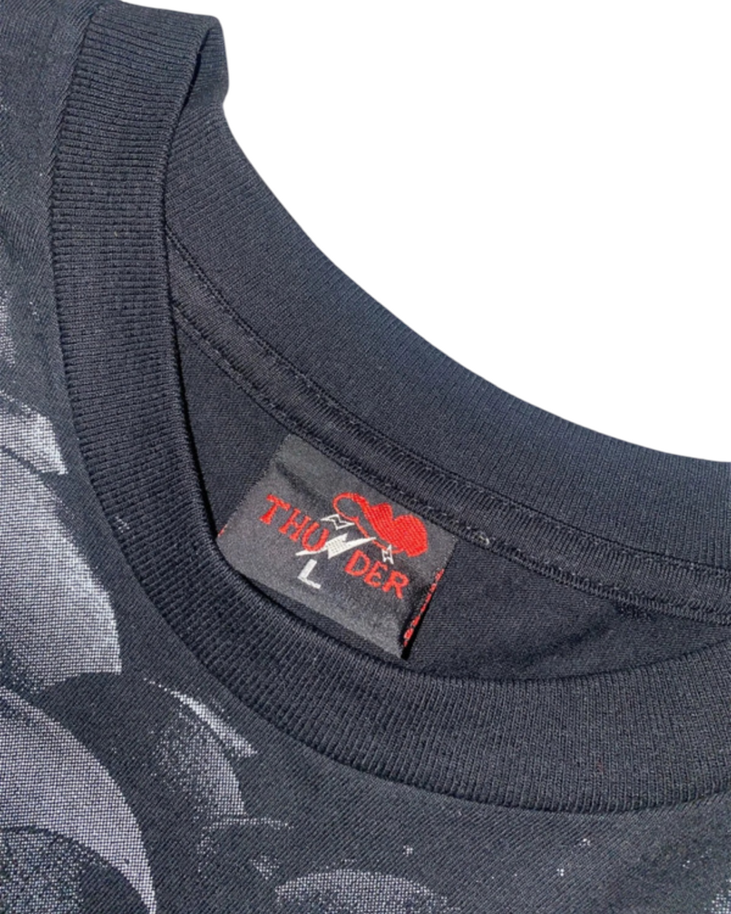 2000s Thunder Hip Hop T-Shirt Skull rare Baggy y2k *L*