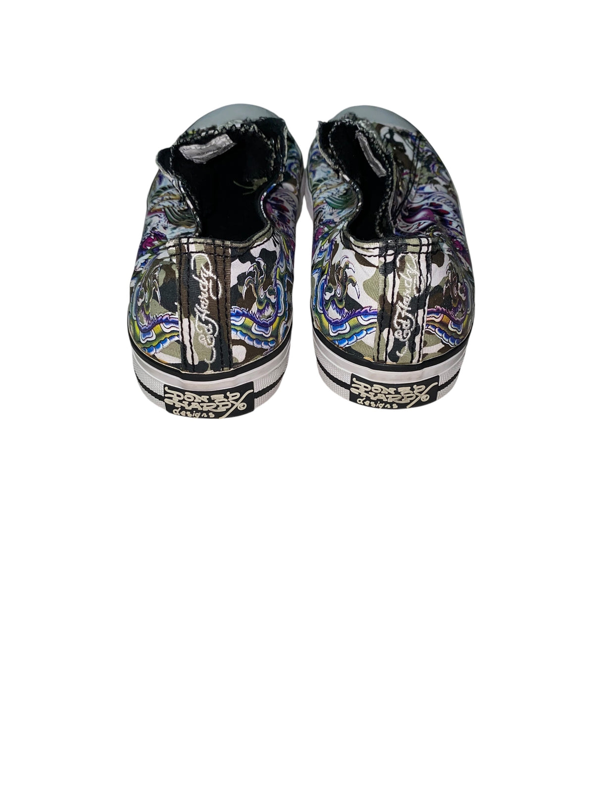 Ed Hardy 2000s Slip On Sneaker y2k Tribal Gothic Unisex *41*