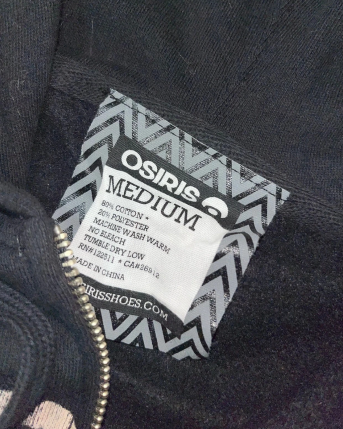 Osiris 2010s rare Hip Hop Zip Hoodie y2k Tribal *M*