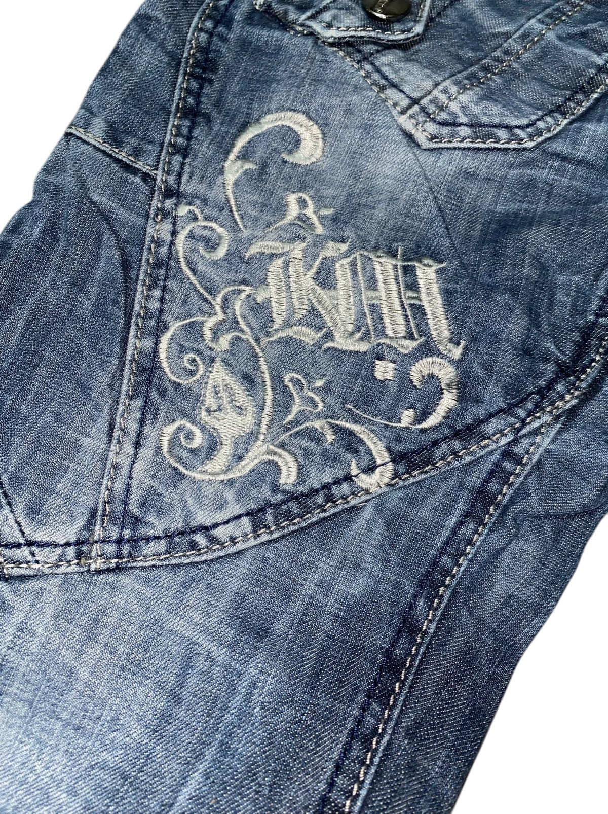 Kosmo & Lupo 2010s Tribal y2k Slim Fit Jeans *30*