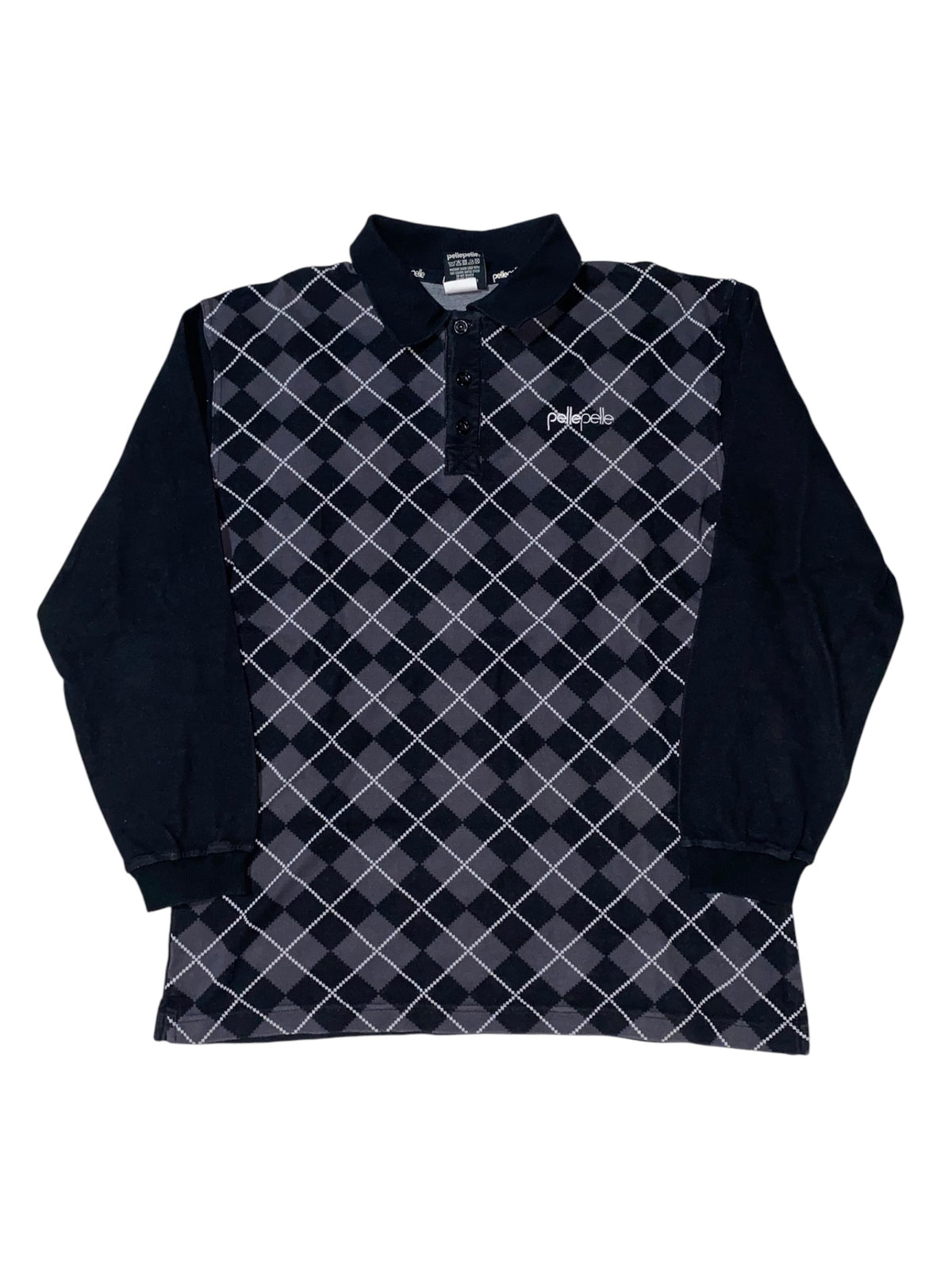 Pelle Pelle 2000s Longsleeve Polohemd rare y2k Hip Hop *L*