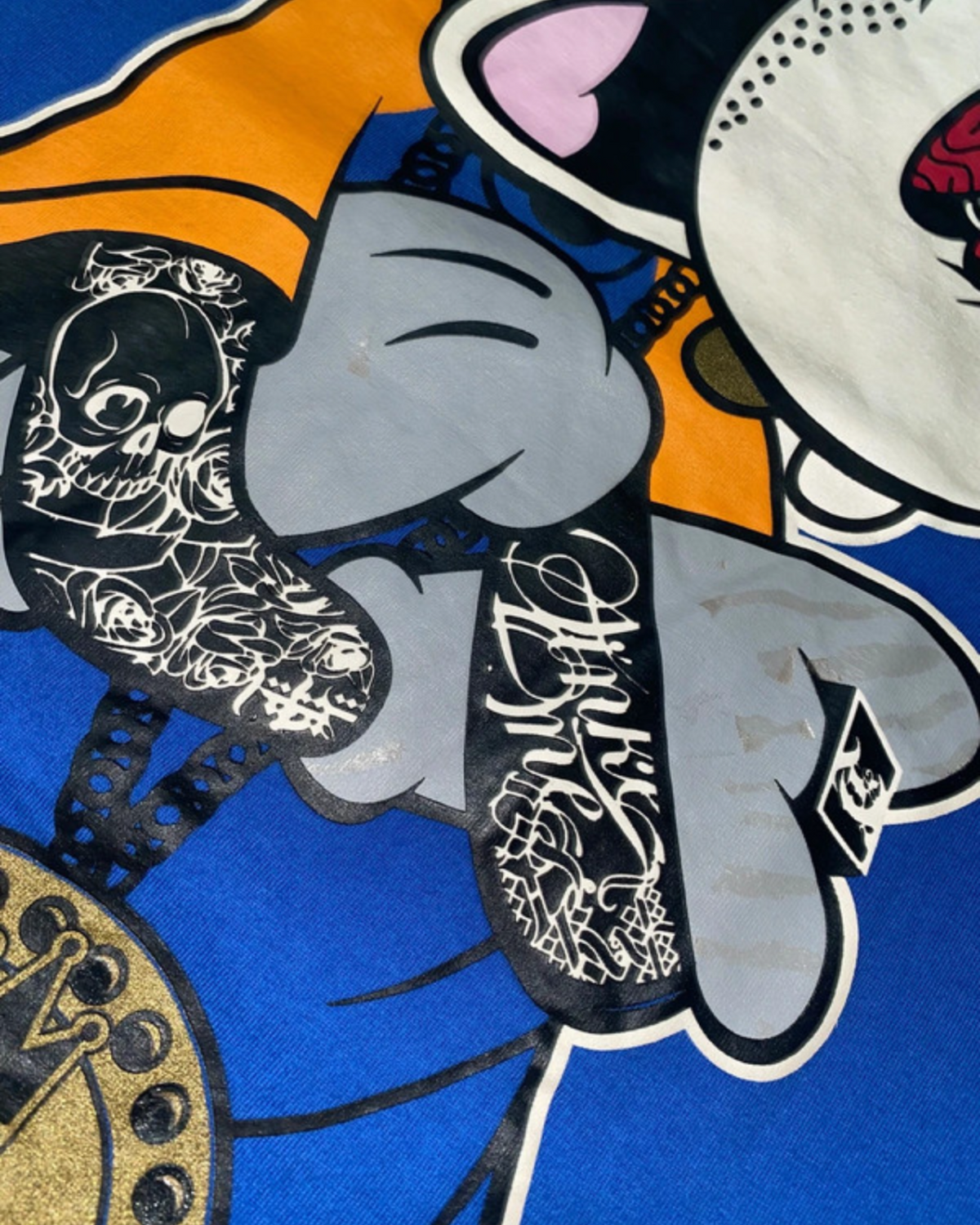 Two Angle 2010s Hip Hop Mickey T-Shirt rare y2k *S*