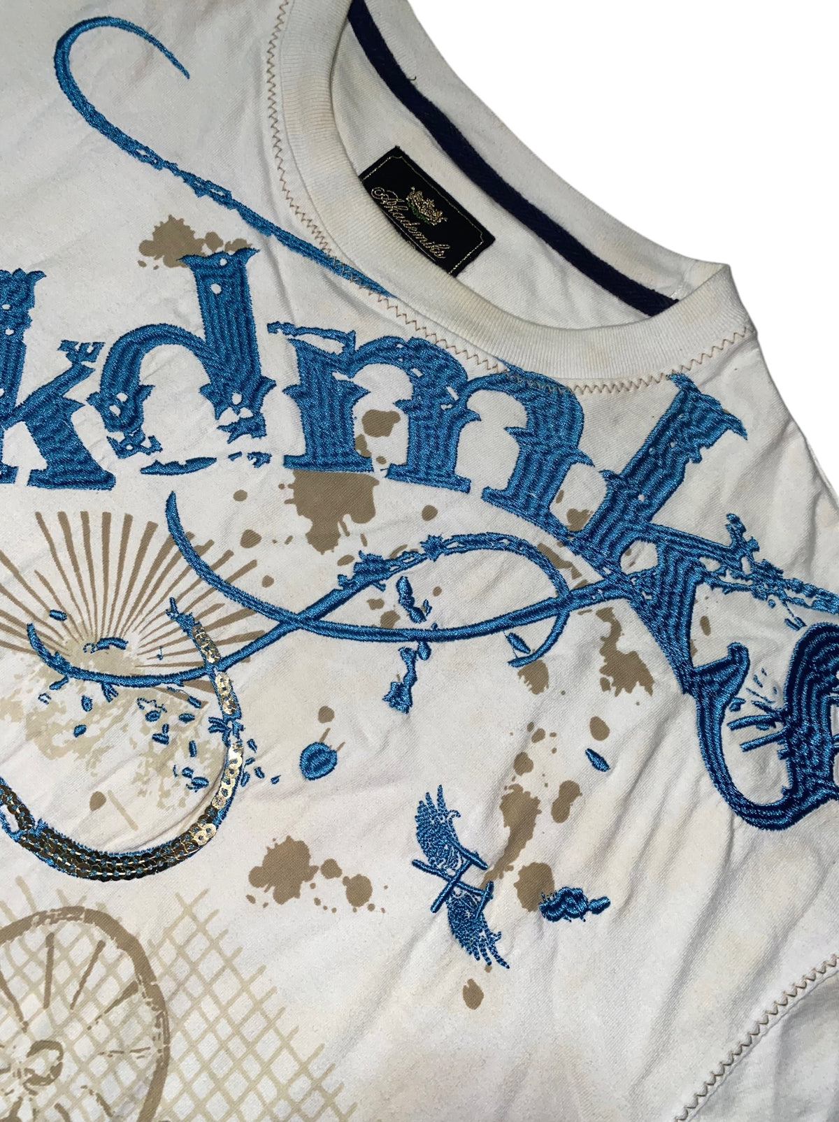 Akademiks 2000s Dirty Look T-Shirt y2k rare Baggy *XXL*