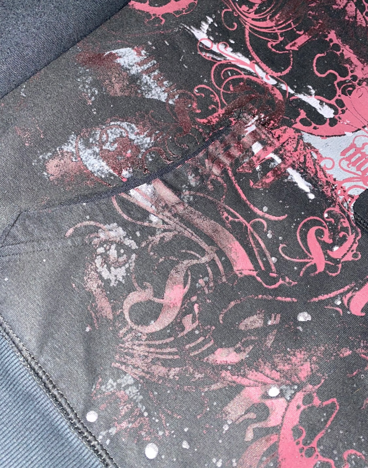 Clockhouse 2010s Gothic Hoodie Tribal rare y2k *M*