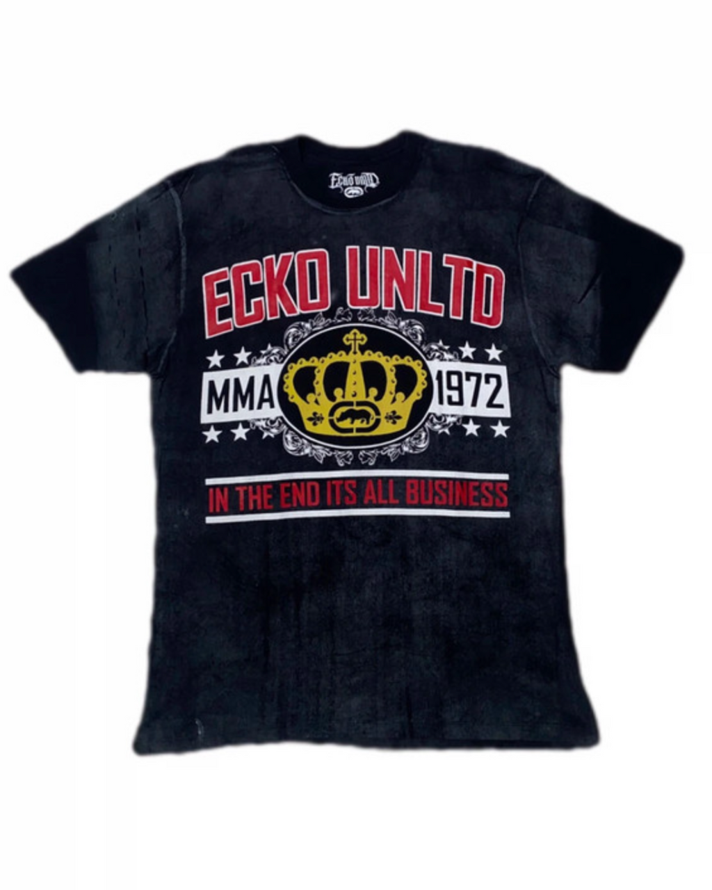 Ecko Unltd. MMA 2000s y2k Hip Hop Tribal Faded T-Shirt Gothic *XL*