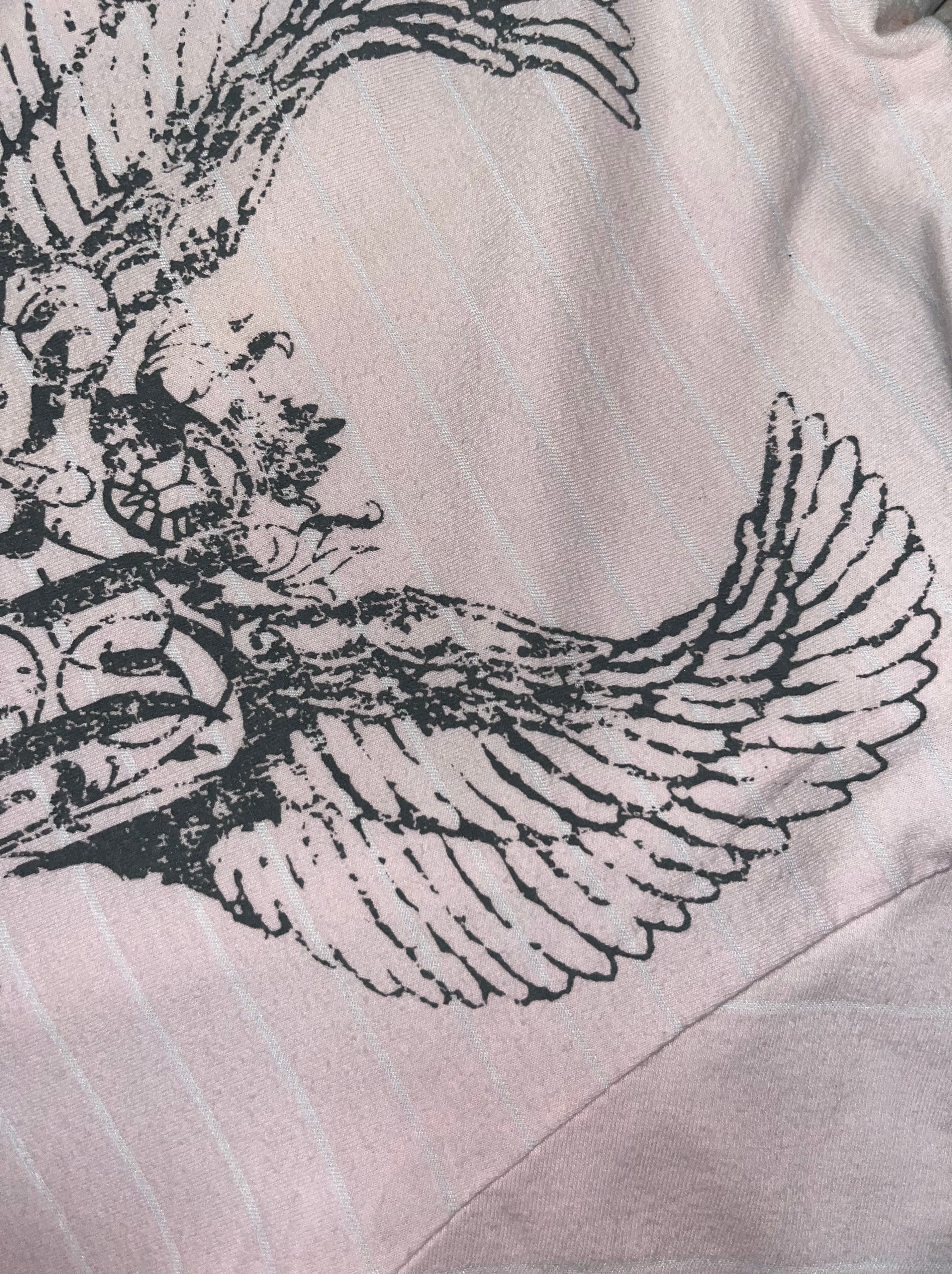 Clockhouse 2000s Poloshirt y2k Hip Hop Tribal Gothic *XXL*