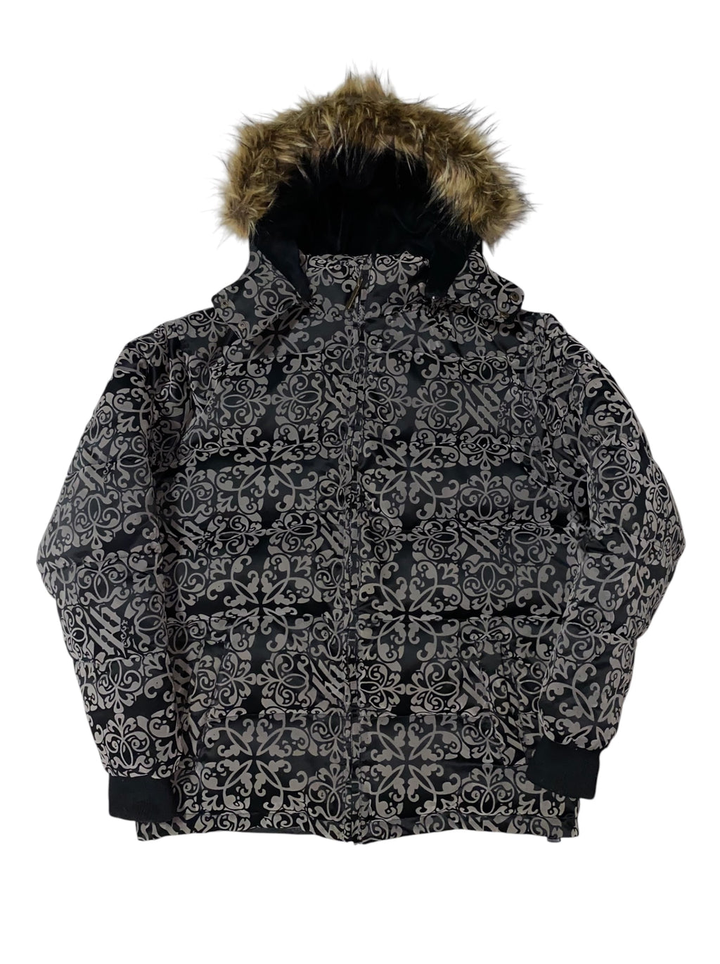 Hoodboyz 2000s rare Hip Hop Baggy Winterjacke Tribal y2k Gothic *XL*
