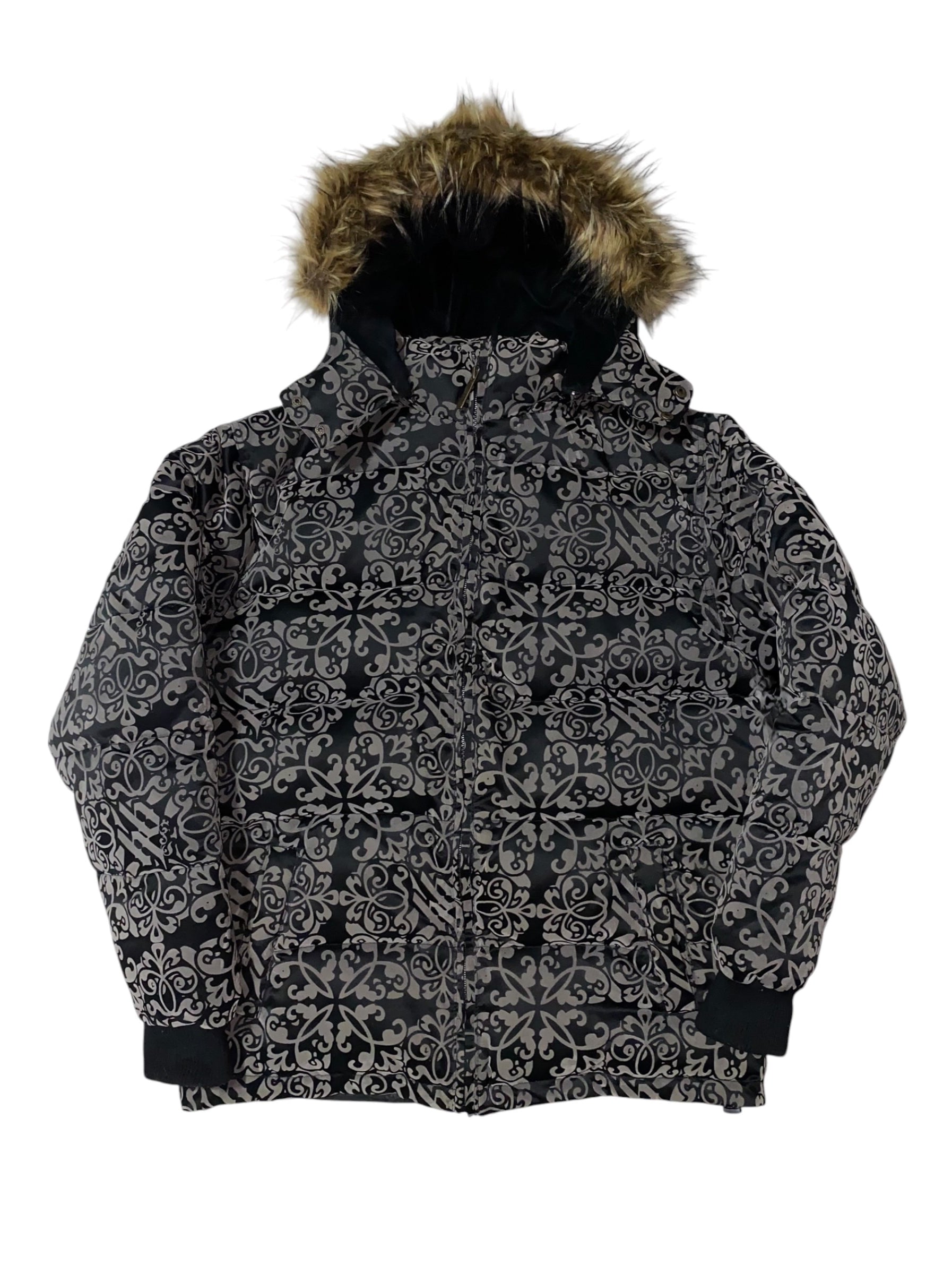 Hoodboyz 2000s rare Hip Hop Baggy Winterjacke Tribal y2k Gothic *XL*